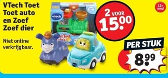 Kruidvat Vtech toet toet auto en zoef zoef dier aanbieding
