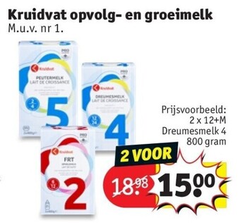 Kruidvat Kruidvat opvolg- en groeimelk aanbieding