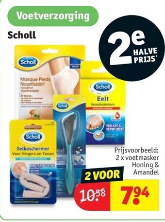 Kruidvat 2 x voetmasker honing & amandel aanbieding