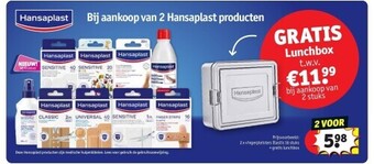 Kruidvat 2 x vingerpleisters elastic 16 stuks + gratis lunchbox aanbieding