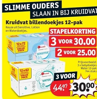 Kruidvat Kruidvat billendoekjes 12-pak aanbieding