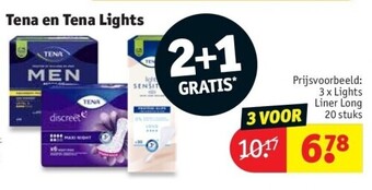 Kruidvat Tena en tena lights aanbieding