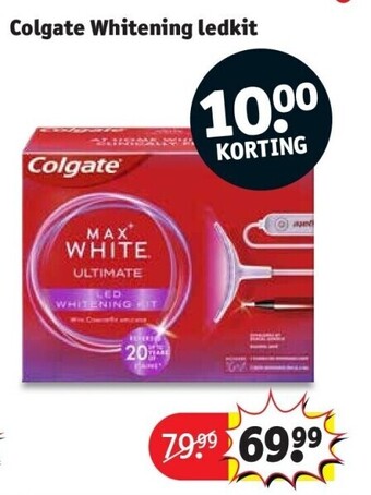 Kruidvat Colgate whitening ledkit aanbieding