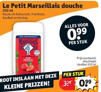 Kruidvat Le petit marseillais douche 250 ml aanbieding