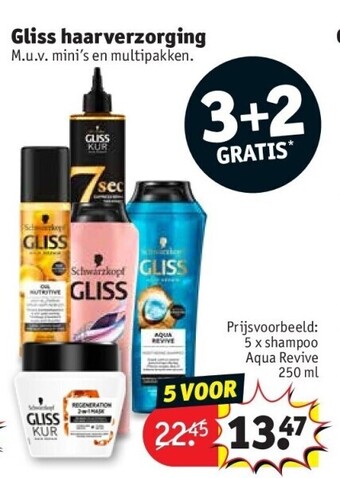 Kruidvat Gliss haarverzorging aanbieding