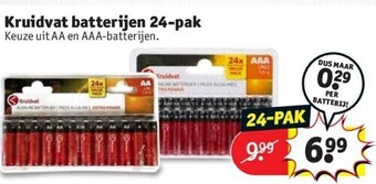 Kruidvat Kruidvat batterijen 24-pak aanbieding