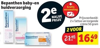 Kruidvat Bepanthen baby-en huidverzorging aanbieding