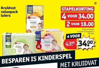 Kruidvat Kruidvat valuepack luiers aanbieding