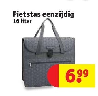 Kruidvat Fietstas eenzijdig 16 liter aanbieding