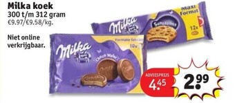 Kruidvat Milka koek aanbieding
