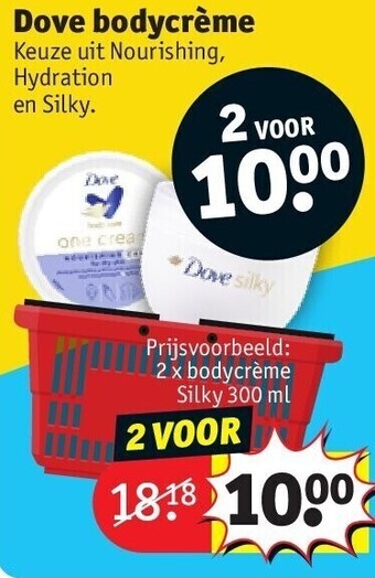 Kruidvat Dove bodycrème aanbieding