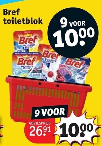 Kruidvat Bref toiletblok aanbieding