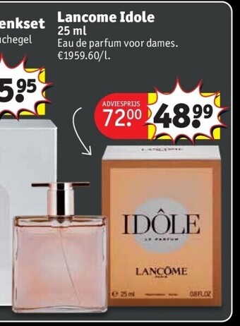 Kruidvat Lancome idole 25 ml aanbieding