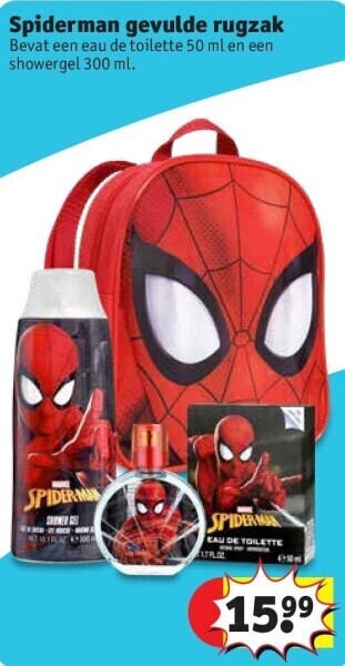 Kruidvat Spiderman gevulde rugzak aanbieding