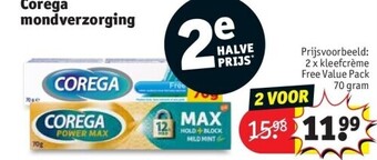 Kruidvat Corega mondverzorging aanbieding