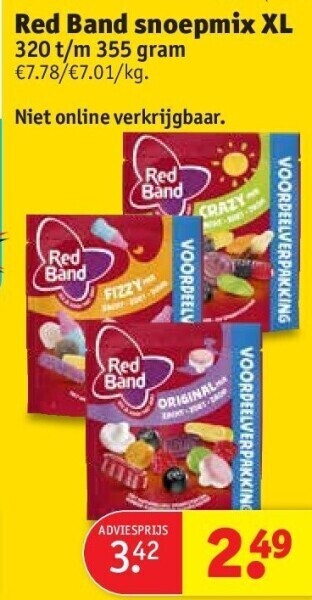 Kruidvat Red band snoepmix xl aanbieding