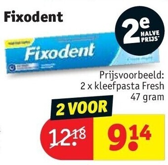Kruidvat Fixodent aanbieding