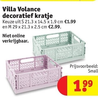 Kruidvat Villa volance decoratief kratje aanbieding