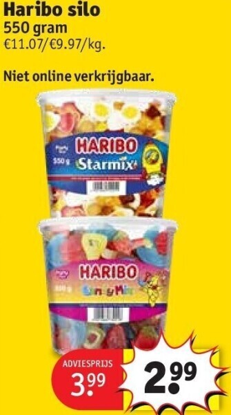Kruidvat Haribo silo aanbieding