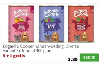 Intratuin Edgard & cooper hondenvoeding aanbieding