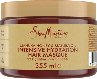 Shea moisture manuka honey & mafura oil - haarmasker intensive hydration - 355 ml