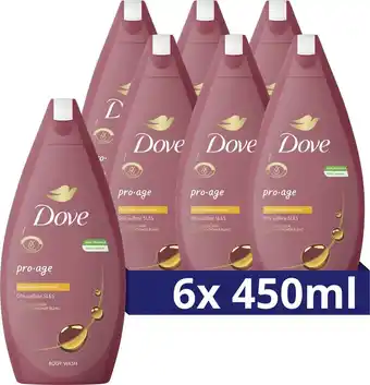 Bol.com Dove pro age douchegel - 6 x 450 ml - voordeelverpakking aanbieding