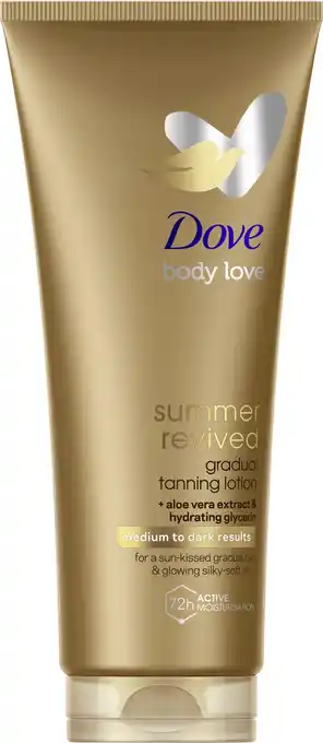 Bol.com Dove body love summer revived medium-dark zelfbruinende bodylotion 200 ml aanbieding