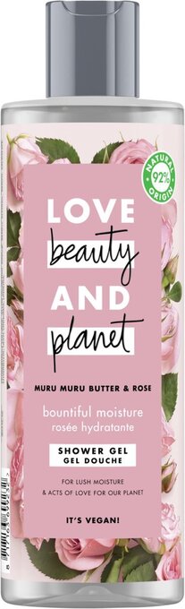 Bol.com Love beauty and planet muru muru butter & rose showergel - 400 ml aanbieding