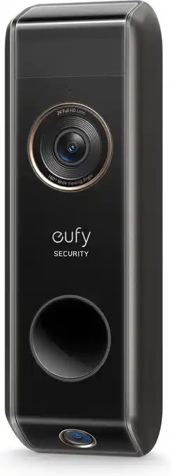 Eufy by anker video deurbel dual 2 pro - deurbelset - 2 camera's - draadloos - exclusief homebase