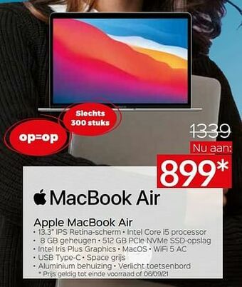 Selexion Apple macbook air aanbieding