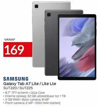 Selexion Samsung galaxy tab a7 lite - lite lte sut220 - sut225 aanbieding