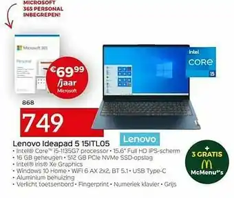 Lenovo ideapad 5 15itl05