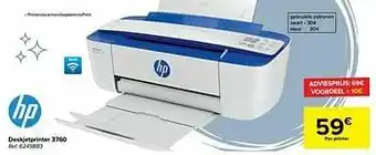 Carrefour Hp deskjetprinter 3760 aanbieding