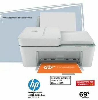 Carrefour Hp deskjetprinter 4122e all-in-one aanbieding