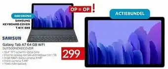 Selexion Samsung galaxy tab a7 64 gb wifi sut500nzaecover aanbieding