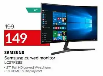 Selexion Samsung curved monitor lc27f298 aanbieding