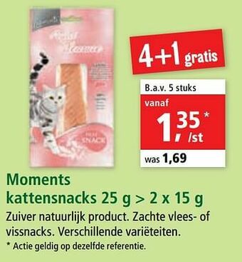 Maxi Zoo Moments kattensnacks aanbieding