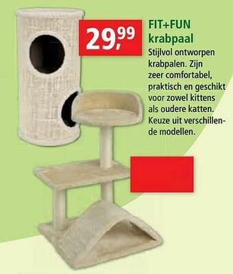 Maxi Zoo Fit+fun krabpaal aanbieding