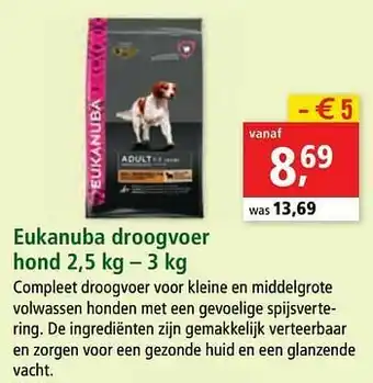 Maxi Zoo Eukanuba droogvoer aanbieding