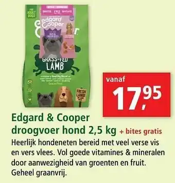 Maxi Zoo Edgard + cooper droogvoer aanbieding