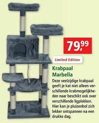 Maxi Zoo Krabpaal marbella aanbieding