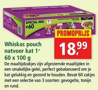 Whiskas pouch natvoer