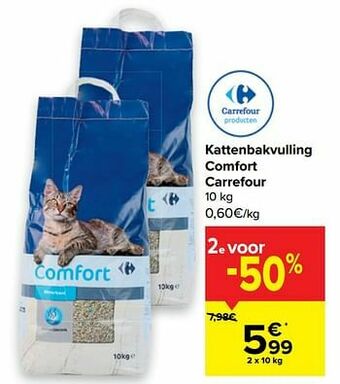 Carrefour Kattenbakvulling comfort carrefour aanbieding