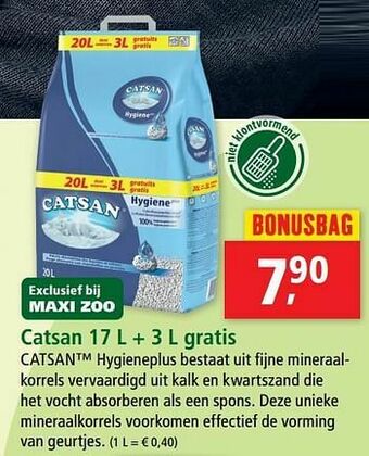 Maxi Zoo Catsan aanbieding