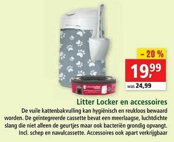 Maxi Zoo Litter locker en accessoires aanbieding