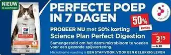 Maxi Zoo Science plan perfect digestion aanbieding