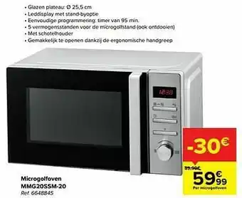 Carrefour Mandine microgolfoven mmg20ssm-20 aanbieding