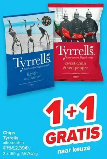 Carrefour Chips tyrrells aanbieding