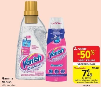 Carrefour Gamma vanish aanbieding