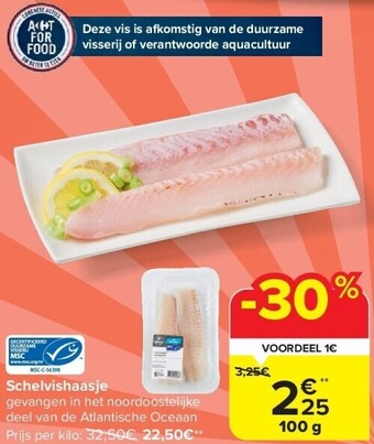 Carrefour Schelvishaasje aanbieding